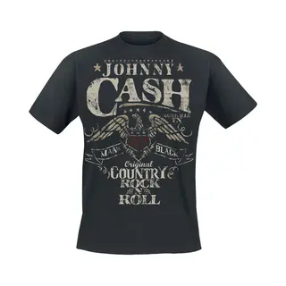 Johnny Cash Original Country Rock N Roll T-Shirt Black