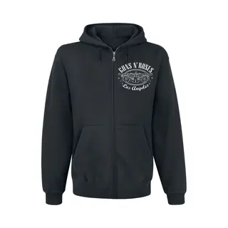 Guns N' Roses Paradise City Label Hoodie Jacket Black