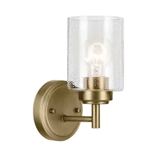 Kichler Led Wandlamp Winslow | 1X E27 Max 60W | Natural Brass