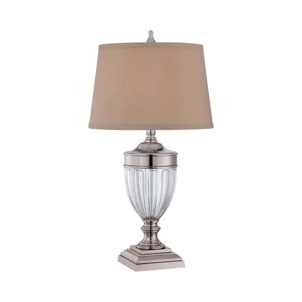 Dennison - 1 Leuchttischlampe Aus Poliertem Nickel, E27 - Elstead thumbnail