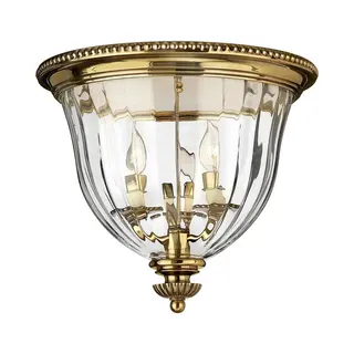 Hinkley Deckenleuchte Cambridge, Messing/Glas, Höhe 33cm