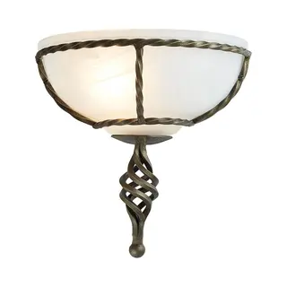 Landelijke Wandlamp - Steady Lighting - Metaal - Landelijk - E27 - L, 13cm - Voor Binnen - Woonkamer - Eetkamer - Zwart