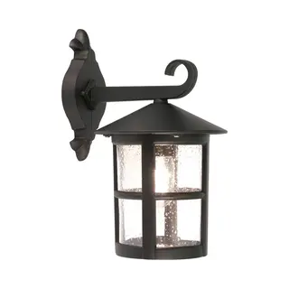 Elstead - Außen Wandlaterne Hereford Aus Alu Im Landhausstil, Schwarz Höhe 34, 5cm