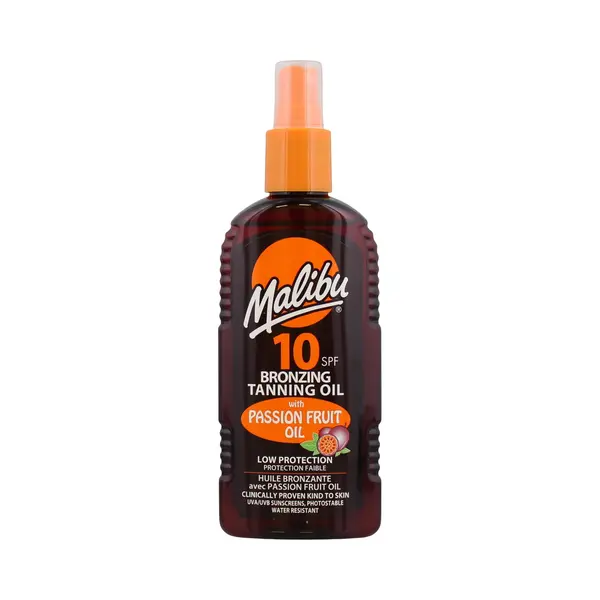 Malibu, Zelfbruiner, Bronzing Tanning Oil Passion Fruit Oil SPF10 - Waterproof Bruiningsolie Spray Met Passie (Zelfbruinende Olie, 200 ml) thumbnail