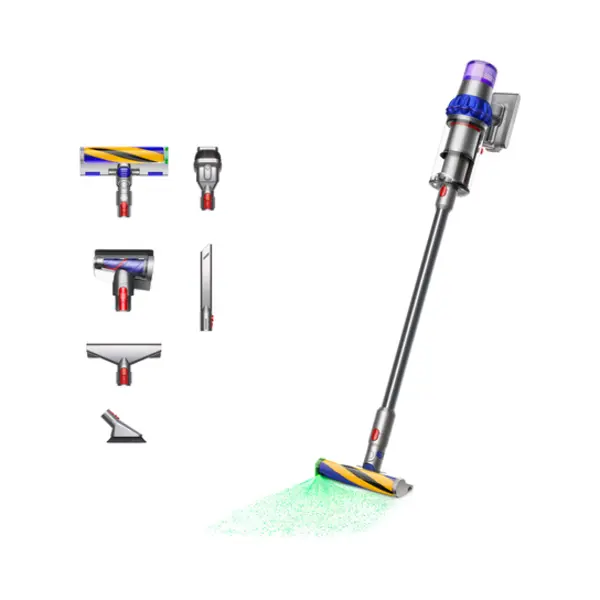 Dyson V15 Detect Fluffy 2-in-1-Stabstaubsauger Akku Trocken Beutellos Blau, Nickel thumbnail