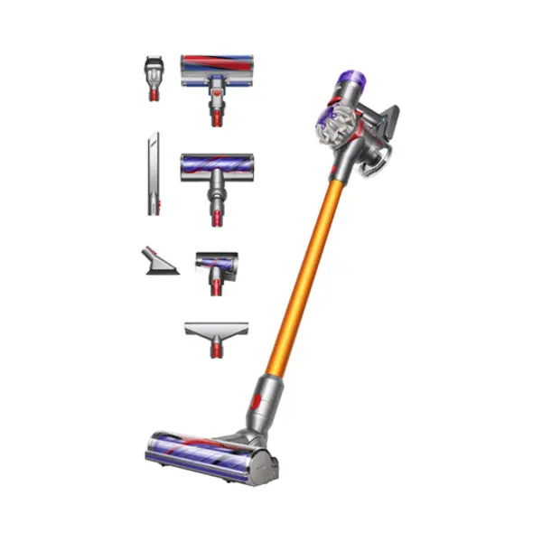 Dyson V8 Absolute 2-in-1-Stabstaubsauger Akku Trocken Beutellos Silber, Gelb thumbnail
