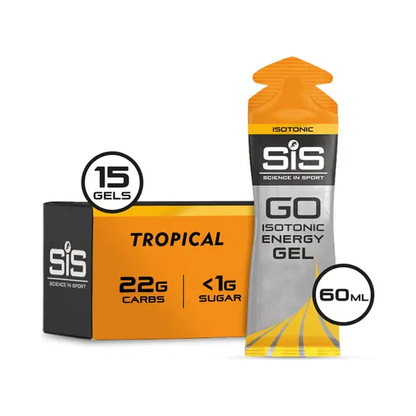 Science In Sport - SiS Go Isotonic Energygel - Energie Gel - Isotone Sportgel - Tropical Smaak - 15 X 60ml thumbnail