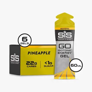 Science In Sport - SiS Go Isotonic Energygel - Energie Gel - Isotone Sportgel - Pineapple Smaak - 6 X 60ml