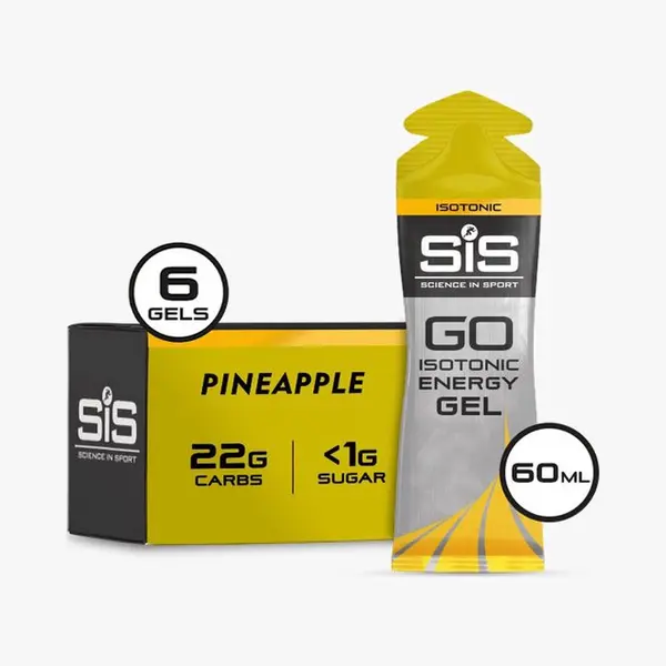 Science In Sport - SiS Go Isotonic Energygel - Energie Gel - Isotone Sportgel - Pineapple Smaak - 6 X 60ml thumbnail
