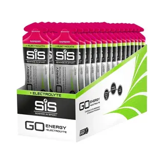 Science In Sport - Sis Go Energy + Electrolyte - Sportgel - Energie Gel - Isotone Sportgel - Framboos Smaak - 30 X 60ml