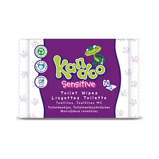 Kandoo Vochtige Toiletdoekjes Sensitive 60 Stuks