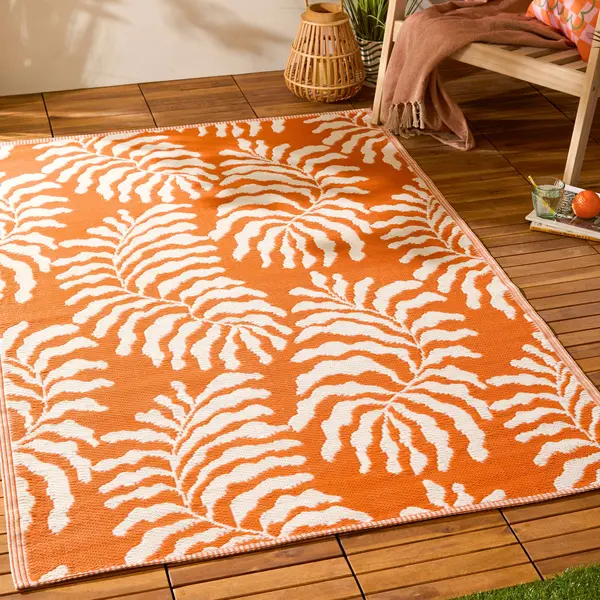 Furn Tocorico Woven Outdoor/indoor Rug In Orange thumbnail