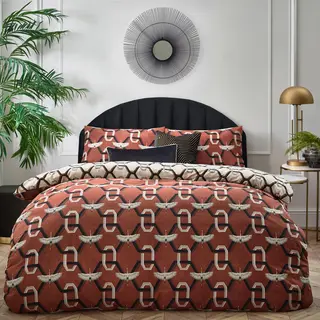 Furn Avalon Duvet Cover Set In Red
