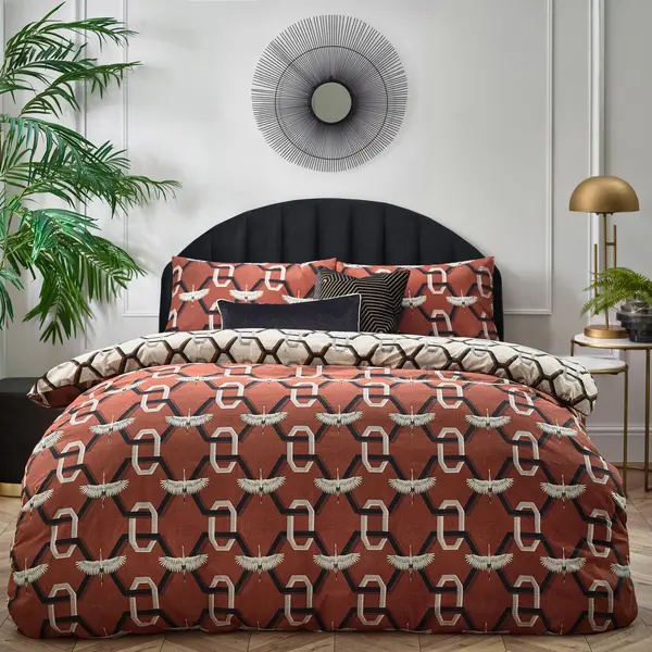 Furn Avalon Duvet Cover Set In Red thumbnail
