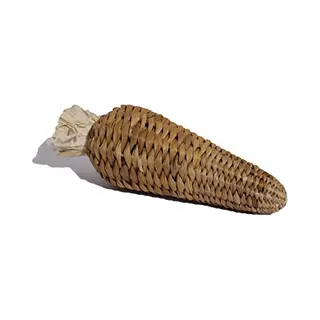 Rosewood Naturals Banana Leaf Carrot Stuffer, Small Animal Activity Toy, Natural Materials Hand Woven For Rabbits, Guinea Pigs, Chinchillas, Degus,
