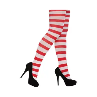 Henbrandt Panty/maillot - Rood Met Wit Gestreept - Voor Dames - M/L