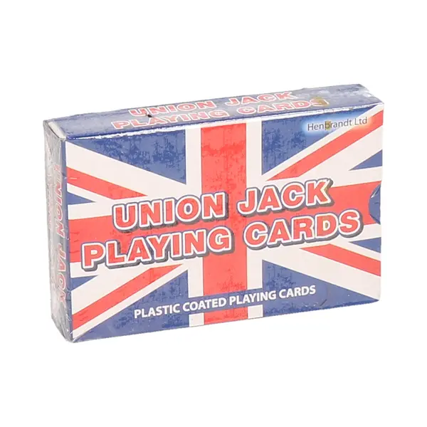 Henbrandt Speelkaarten - Geplastificeerd - Union Jack - Kaartspel Pesten/ Pokeren thumbnail