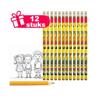 Henbrandt Pack Of 6 Smiley Pencils With Erasers
