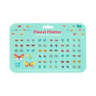 Florale Klebeohrringe Für Kinder Rex London (x30)