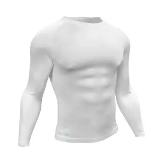 Precision Baselayer Top Long Sleeve - White / Large 42-44in