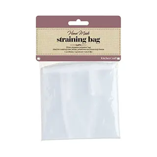 KitchenCraft Home Made Jam Muslin Cloth/Jelly Bag For Jam Making, Polyester, White, 3 Cm