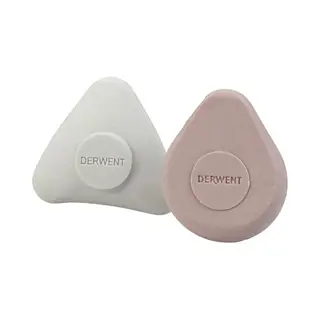 Derwent - Set Van 2 Ergonomische Gummen, Professionele Kwaliteit, 2301964