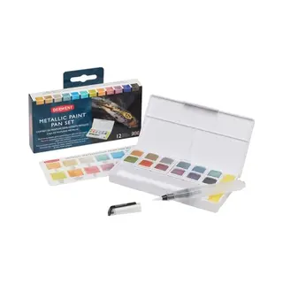 Derwent - Metallic Paint 12 Pan Palette (603058)