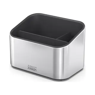 Joseph Joseph Joseph Surface - Tiered Stainless-steel Sink Tidy Caddy, Kitchen Sink Organiser, Non-slip- Grey