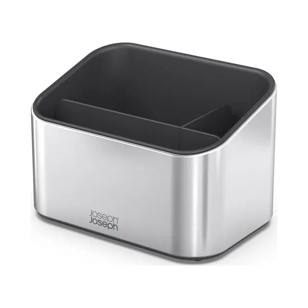 Joseph Joseph Joseph Surface - Tiered Stainless-steel Sink Tidy Caddy, Kitchen Sink Organiser, Non-slip- Grey thumbnail