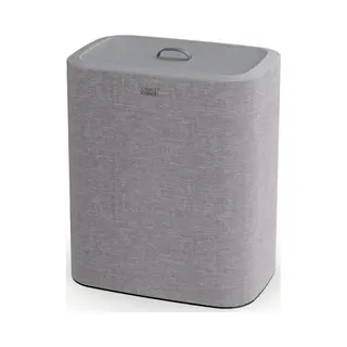 Joseph Joseph Joseph Tota Trio 90 Litre Laundry Separation Basket With Lid, 3 Removable Washing Bags With Handles, Grey