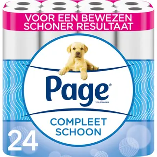 Page Toiletpapier - 24 Rollen - Compleet Schoon Wc Papier - Met Een Vleugje Katoen