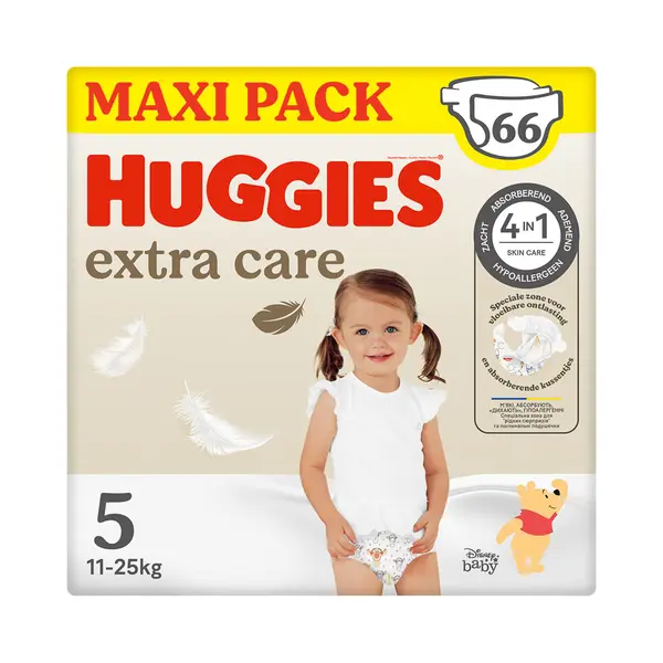 Huggies Extra Care Luiers Maat 5 (11 - 25 Kg) 66 Stuks thumbnail