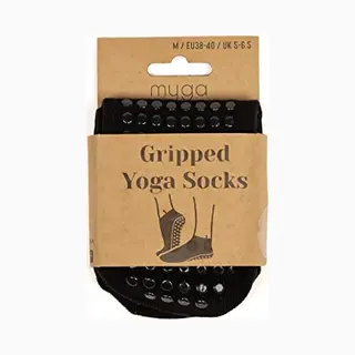 Myga Yoga Socks - Non-Slip Sticky Grip Socks For Yoga, Pilates, Ballet, Dance & Sports - Skid Resistant With Gel Grips For Barefoot Workouts At Home,