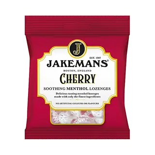 Jakemans Cherry Soothing Menthol Sweets 73 G - Pack Of 2 - Suitable For Vegetarians