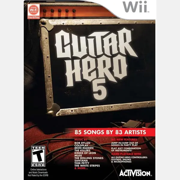 RedOctane Guitar Hero 5 Standalone Game /Wii thumbnail