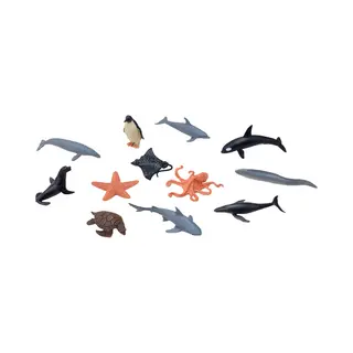 Mojo Fun Mojo Sea Life set 12pcs Collectible Animal Toy Figure