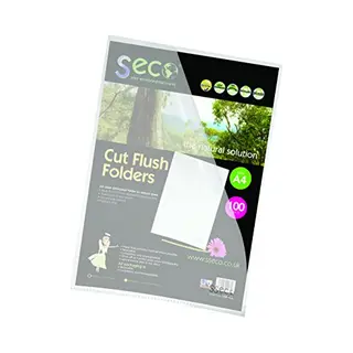Seco L-map A4 - Transparant - Pp 100 Micron - 100 Stuks - Milieuvriendelijk - Se-Lsf-Cl