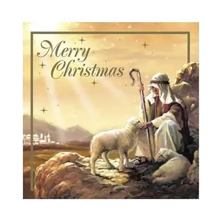 Eurowrap Pack Of 12 Assorted Christmas Cards Xmas Traditional Religious, 2 Designs Seasonal Blessings And Merry Christmas Eco Friendly Packaging 100%