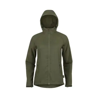Highlander Women's Stow &amp; Go Pack Away Waterproof Jacket | Olive Green