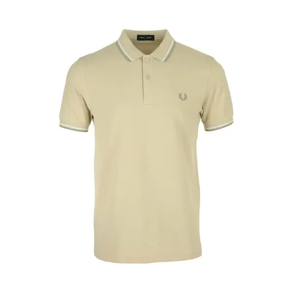 Fred Perry Herren Polo-Shirt Beige thumbnail