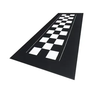 Biketek Garage Mat Checker Board Schwarz Weiß Kariert Umweltmatte
