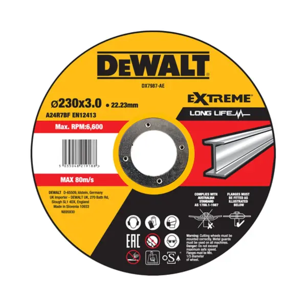 DeWALT DX7987-Ae Winkelschneider Zubehöre Schneideblatt thumbnail