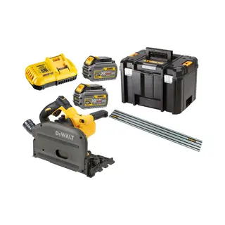 Dewalt Flexvolt Kreissäge - Tauchsäge 54v 2x6, 0ah 1, 5m Schiene Dcs520t2r
