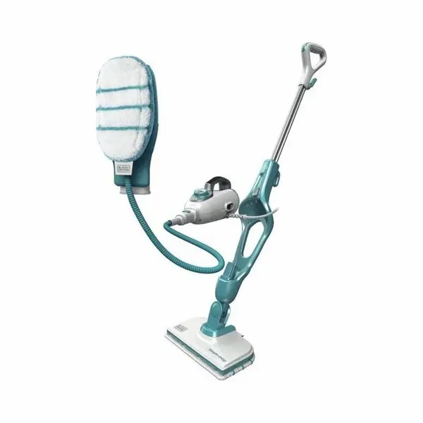 Black & Decker 9IN1 Steam-mop Stoomop/dweil 0,5 l 1300 W Turkoois, Wit thumbnail