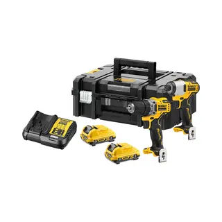 DeWALT DCK2110L2T-Qw schroefboormachine & slagmoersleutel Zwart, Geel