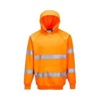 Portwest Warnschutz-Kapuzen-Sweat-Shirt, Größe, 4XL, Farbe, Orange, B304ORR4XL