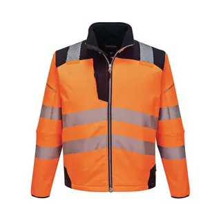 Portwest, Werkjas, Hoge Zichtbaarheid Softshell Jack Oranje Xxxl (3XL)