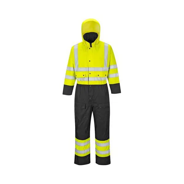 Portwest Hi-Vis Tweekleuren Overall - Gevoerd S485 - Geel/Zwart - 4XL thumbnail