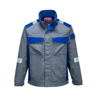 Portwest FR08 Flame Resistant Bizflame Ultra Two Tone Jacket Grey, Xx-Large