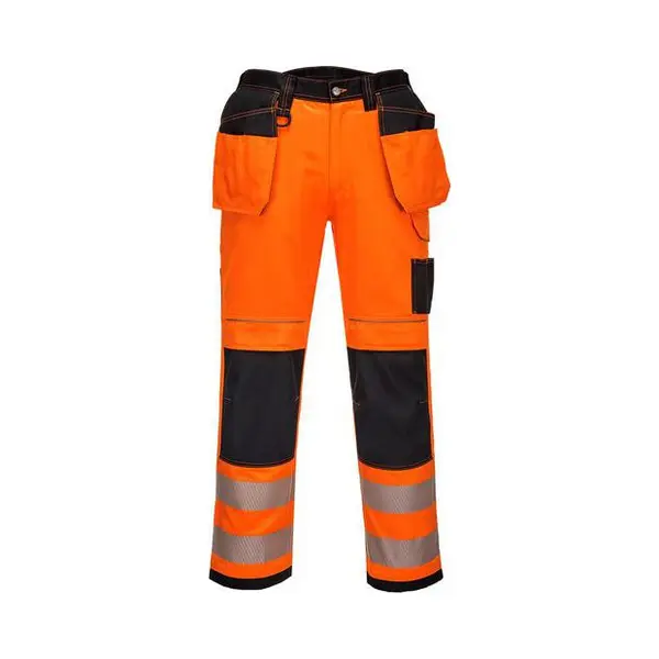 Werkbroek PW3 Hi-Vis Zwart/oranje T501 Portwest thumbnail